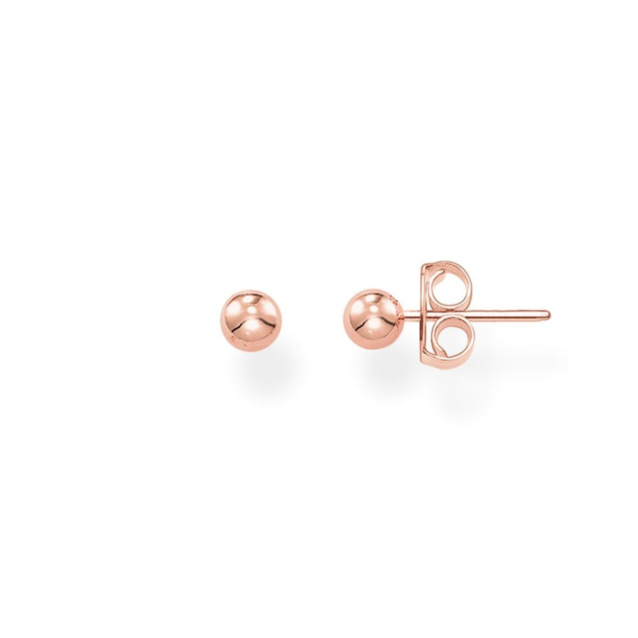 Thomas Sabo Earring Studs Ball Studs Rose Gold Plated H1845 415 12 Thomas sabosilver stud earrings star€ 49,00. small ball stud earrings rose gold plated h1845 415 12