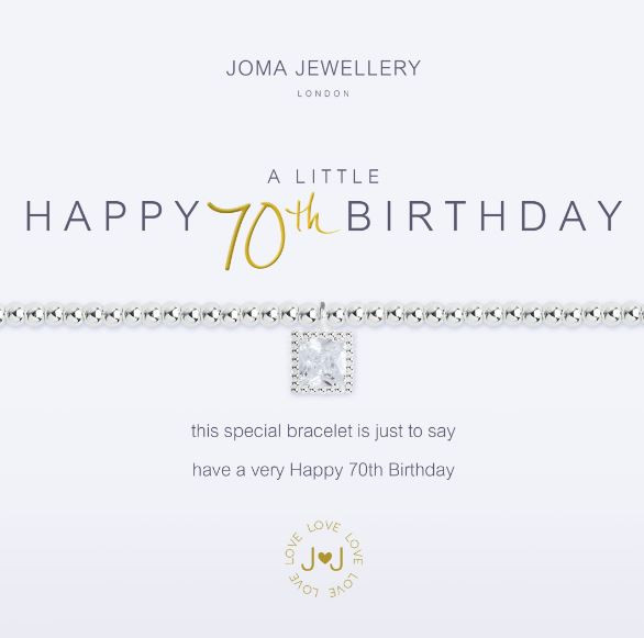 A Little Happy 70th Birthday Bracelet 2672