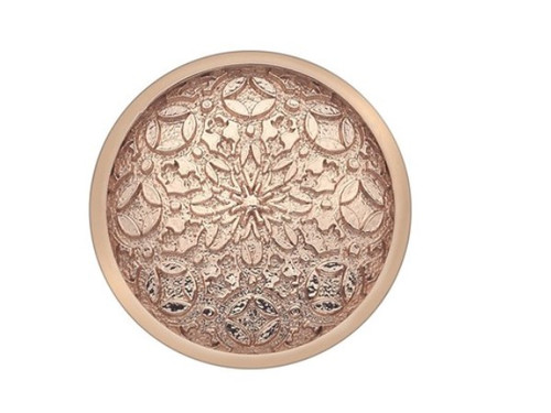 emozioni, hot diamond, Mystical map, stainless steel, rose gold plated,  coin 25mm - EC146