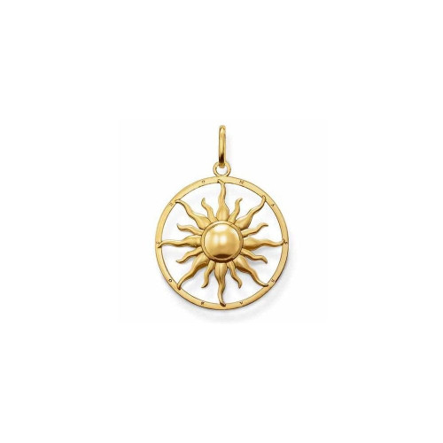 Gold Plated Sun Pendant - PE554-413-12