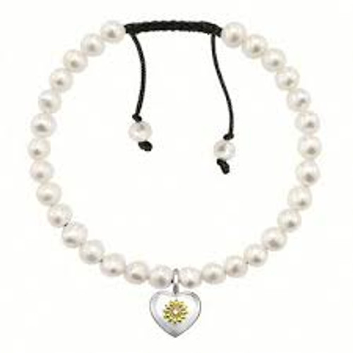 sweet diamond collection, thomas sabo, diamond centre, heart charm, pearl and silver - sd_a0007-180-14