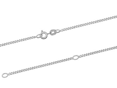 Silver 16-18" Dia Cut Curb Chain - VVD045H