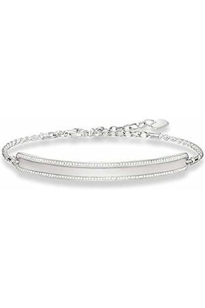 Thomas Sabo, Silver, White CZ, Love Bridge, ID, Bracelet- LBA0009-051-14-L21v