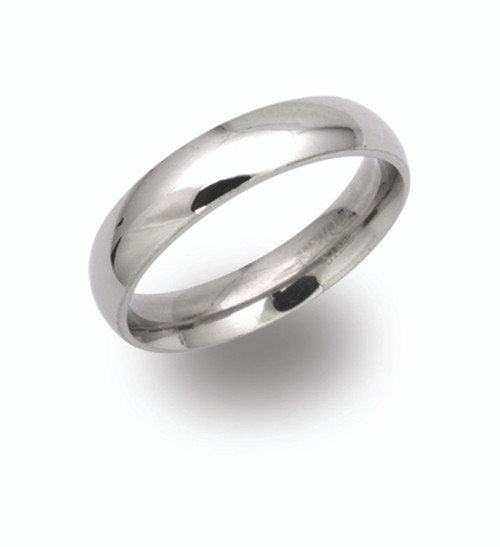 Unique & co., Men's, Stainless Steel, Polished, 5mm, Band/Ring - R9104-50