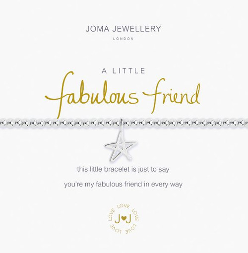 Joma Jewellery, Brass/Silver Plate, bracelet, meaning Fabulous Friend - 2286