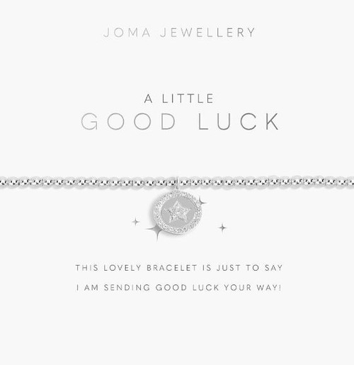 Joma jewellery, bracelet, brass, silver plated, meaningful, meaning,  sentimental, love,  Celebration, Good Luck - 5807
