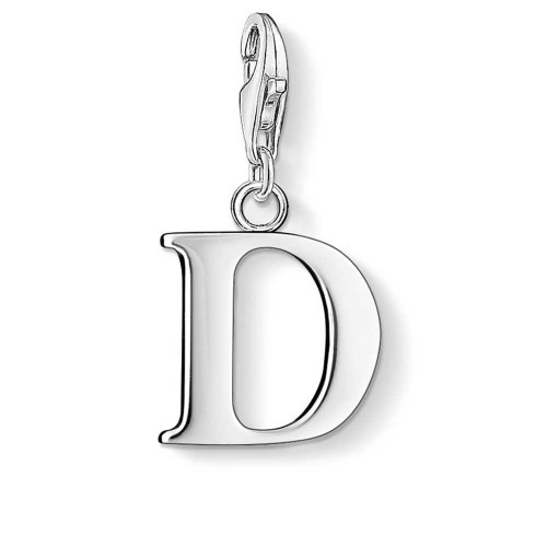 Thomas Sabo, Charm , Initial d, I, O, Q, U, V, W, X, Y, Z, silver , -001-12