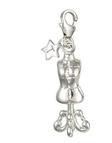 tingle charm, Harrison's jewellers, silver, Dressmakers Mannequin, sewing  SCH36