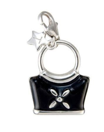 tingle charm, Harrison's jewellers, silver, handbag, ladies, enamel - SCH52