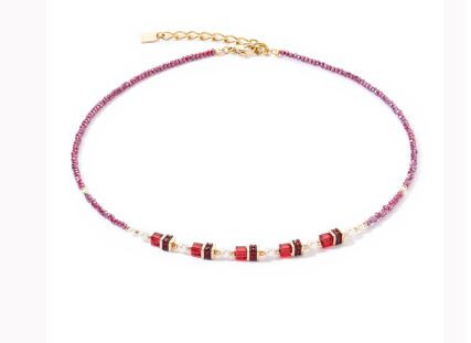coeur de lion, necklace, pink , gold, red, new in, gift, affordable 4567/10-0300