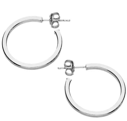 H2213, hoops, 23mm, post and butterfly, hoops