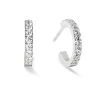 coeur de lion, earrings, silver, cubic zirconia, hoop, new in, gift, affordable, 0146/23-1817