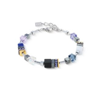 coeur de lion, necklace, silver, stainless steel, crystals, silver, black, blue , lilac, new in, gift, affordable, 3017/30-0708