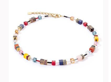 coeur de lion, necklace, sale, colourful, stainless steel, carnelian, gift, multi colour, 4905/10-1592