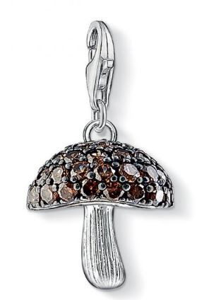 Thomas Sabo, Charm, Mushroom, Stone Set - 1094-643-2