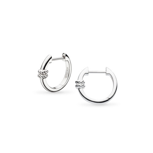 Marina Rope Bar Hoop Earrings, silver hoops, marina rope, kit heath, present ideas, birthday gifts, sterling silver, 61090RP