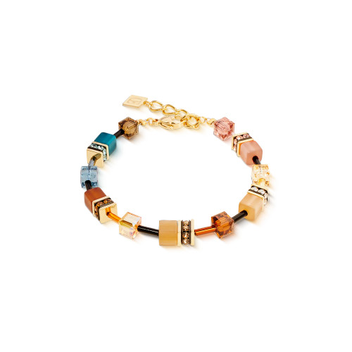 coeur de lion, bracelet, gold, stainless steel, crystals, earth, brown , new in, gift, affordable, 2838/30-1131