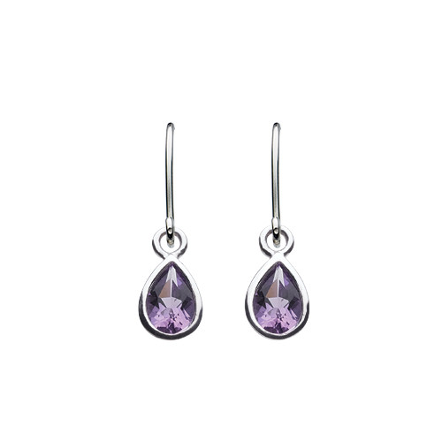 silver, earrings, studs, ladies earrings, anniversary, amethyst, february birthstone, Harrisons jewellers, own line collection, 5031AM
