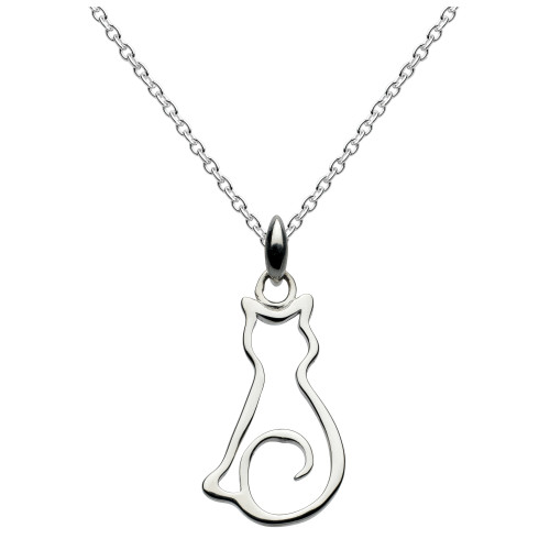necklace, silver necklace, sterling silver, traditional jewellery, anniversary, gift, cat,  9046HP014
