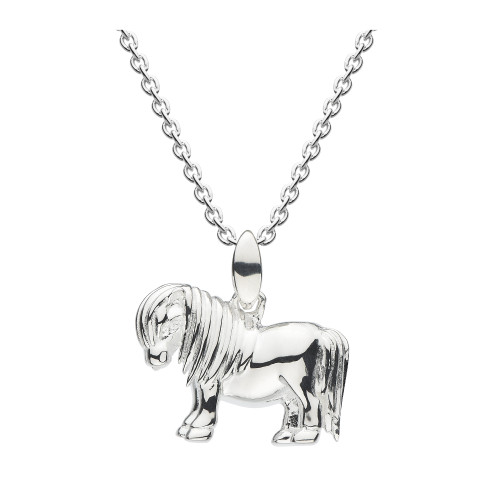 necklace, silver necklace, sterling silver, traditional jewellery, anniversary, gift, shetland pony, pony, horse,  9469HP024