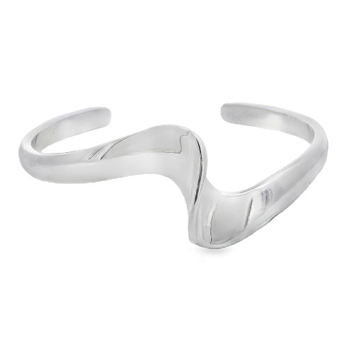 bangle, ladies bangle, torque bangle, open bangle, silver bangle, BA162-BU, sterling silver, traditional jewellery