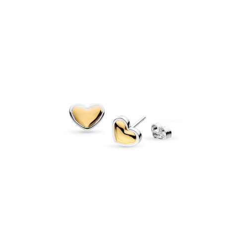 Kit Heath, stud, love, heart, earrings, studs, necklace and earrings set, rhodium plated, gold plated, 40532GRP