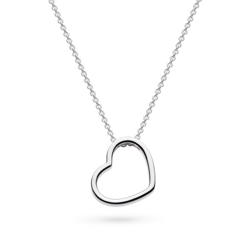 Kit Heath, sterling silver, necklace, pendant, love silver, heart, love, matching set, rhodium plated,  90533RP
