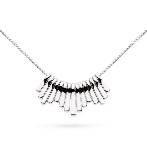 Kit Heath, sterling silver, necklace, pendant, array, art deco, matching set, array luxe, rhodium plated,  91891RP