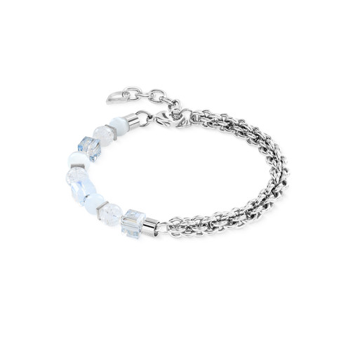 coeur de lion, bracelet, white, silver, anniversary, iconic, stainless steel, gift, 3022/30-1417