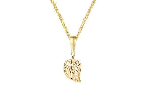 pendant, 9ct yellow gold, trace chain, gift, birthday, special occasion - 6862Y