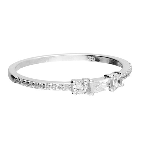 sterling silver, ring, size M, size P, cubic zirconia, gift, birthday present, H4646/C