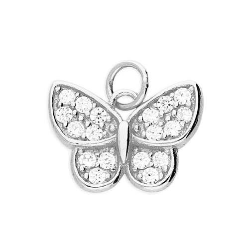 sterling silver, gift, pendant, Butterfly, childrens, sterling silver, H5474/S, pendant and chain, ladies jewellery