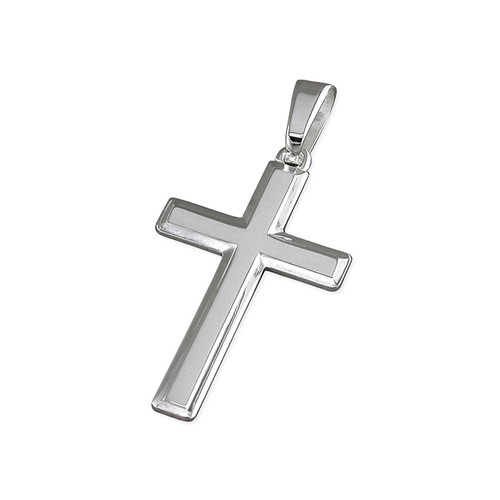 cross, pendant, silver cross, sterling silver, R8394, pendant only, mens jewellery, ladies jewellery, unisex