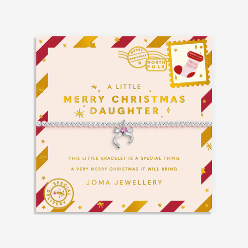 Joma Jewellery, Brass/silver Plate, bracelet, childrens bracelet, christmas, daughter, gift, C1075