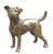 Richard Cooper and company , butler and peach collection, bronze sculpture,  Jack Russell - 2071