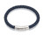 little star hugo leather bracelet navy, silver, gift for boy or occasion - LSB0116