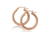 harrisons, earrings, hoop earrings,  9ct rose gold everyday wear ER820