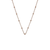 Emozioni, Anais, 30", Rose Gold Plated, Intermittent Bead, Chain - CH005
