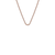 Emozioni, Anais, 24", Rose Gold Plated, Bead Chain - CH052