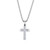 Unique & co., Men's, Stainless Steel Chain, Cross Necklace, Pendant, Stylish,  - AN-129/50cm