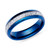 Unique & co., Men's, Tungsten, blue IP,  meteorite inlay paper,  6mm Ring - TUR-175