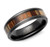 Unique & co., Men's, zirconium, wedding band,  Wood Inlay 7mm Ring - ZR-8-66