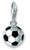 Thomas Sabo, Football, Charm, black enamel, silver  - 0220-007-11