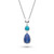 Kit Heath, coast, pebble azure Lapis, Magnesite, beach, summer style, Necklace- 90175LMG