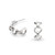 Kit Heath, bevel unity, hoop, silver, retro styling, earrings - 61174RP