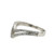 Silver Double Wishbone Ring  - RS9047
