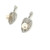 Silver Pearl and Cubic Zirconia Earrings - ES8422PE
