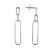silver, drop earrings, on trend, paperclip design, Harrisons collection - 66814HP