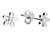 silver, stud earrings, cute, daisy flower, day to evening wear, Harrisons collection - H4686/S