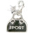 silver, enamel,  Harrisons Jewellers, Tingle Charm, sport, gym, Sports Bag,  - SCH25